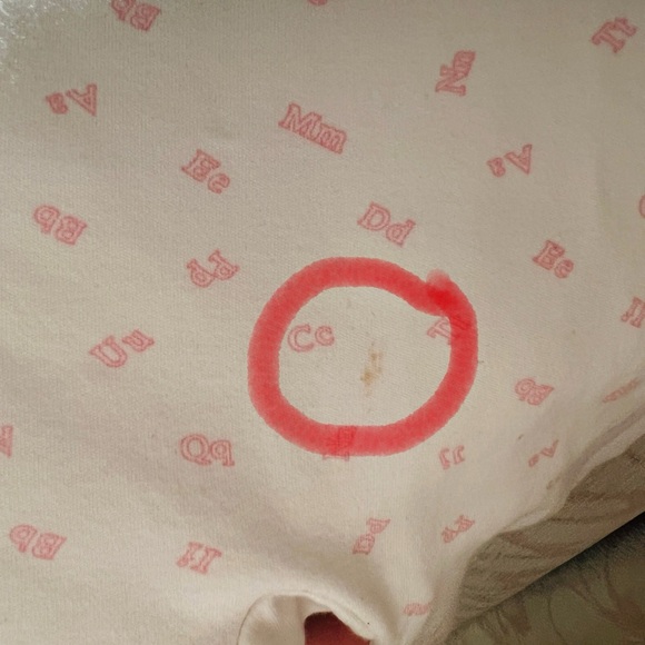 Ralph lauren girls footed kimono style outift white with pink alphabet size 9 mo - Picture 6 of 6